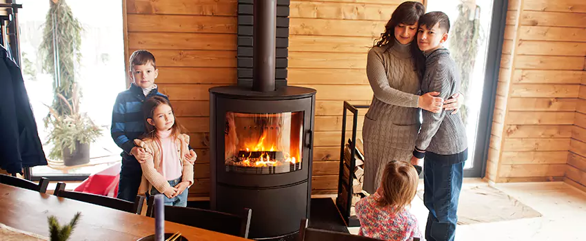 Morso Cast Iron Fireplace Insert Installation in Wyandotte, Michigan