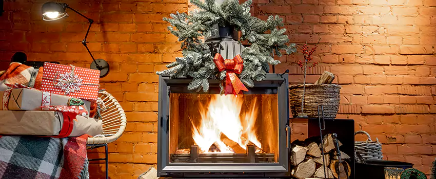 Travis Industries Linear Gas Fireplace Installation in Wyandotte, Michigan