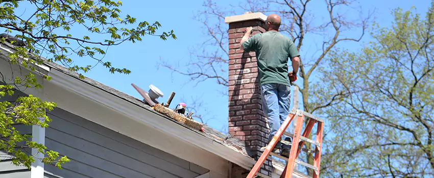 Vinyl and PVC Chimney Flashing Installation in Wyandotte, MI