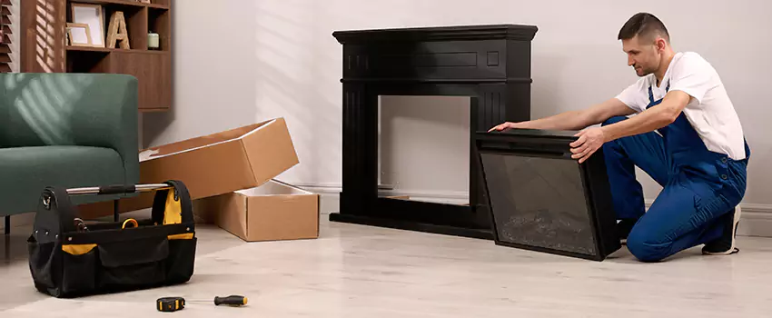 Old Rusted Metal Fireplace Repair And Replacement in Wyandotte, MI
